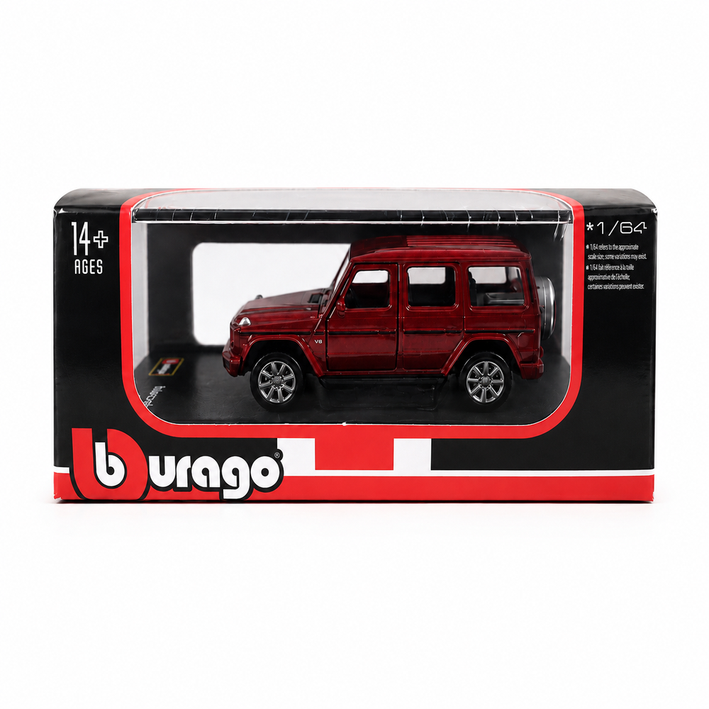 Bburago 1/64 Mercedes-Benz G-Class Red Diecast Model Car