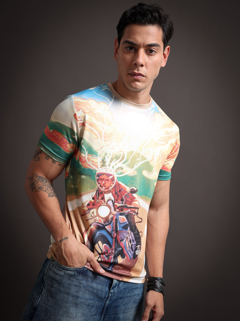 Royal Enfield Sunset ride T Shirt | AOM Cineverse Edition