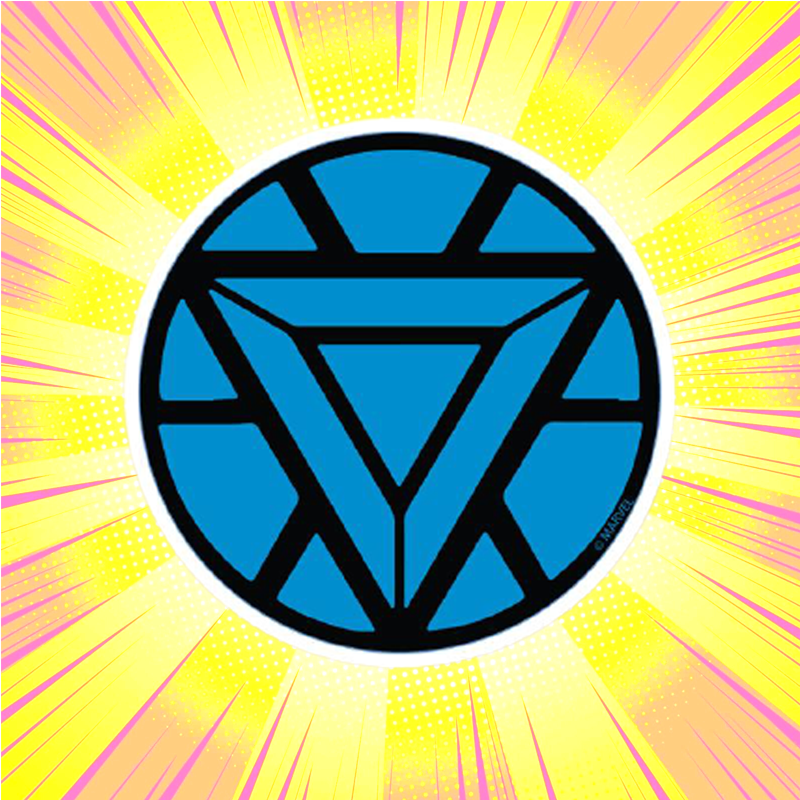 Iron Man Arc Reactor Sticker - www.entertainmentstore.in
