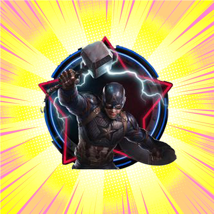 Captain America Action Sticker - www.entertainmentstore.in