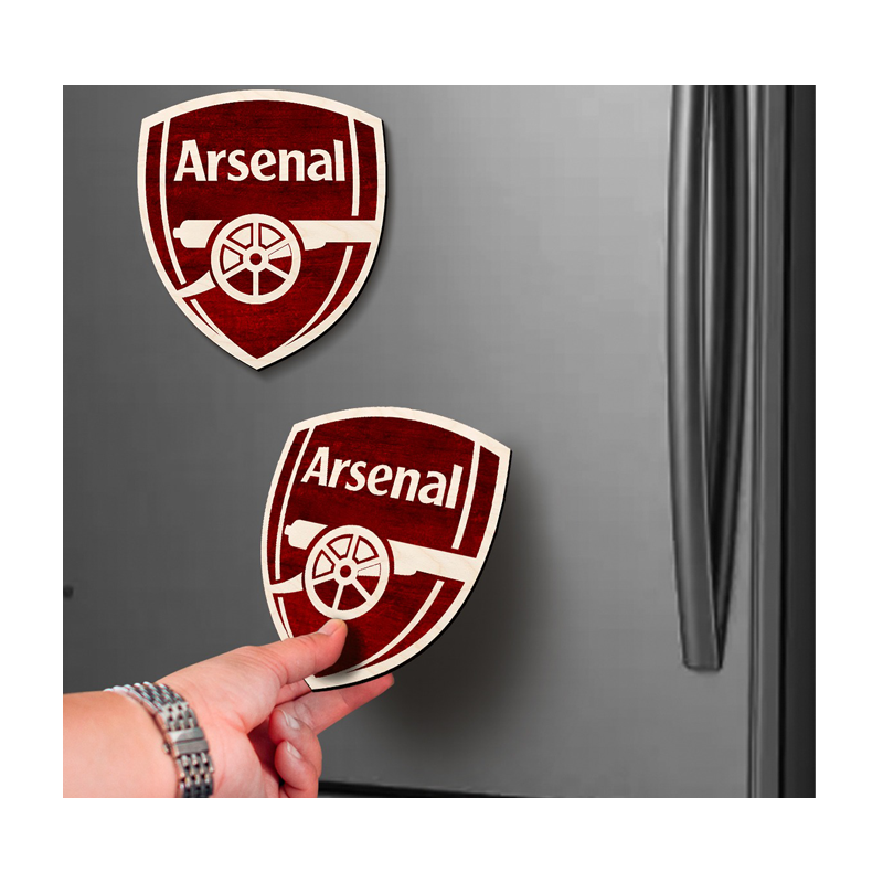 Arsenal Wooden Fridge Magnet - www.entertainmentstore.in