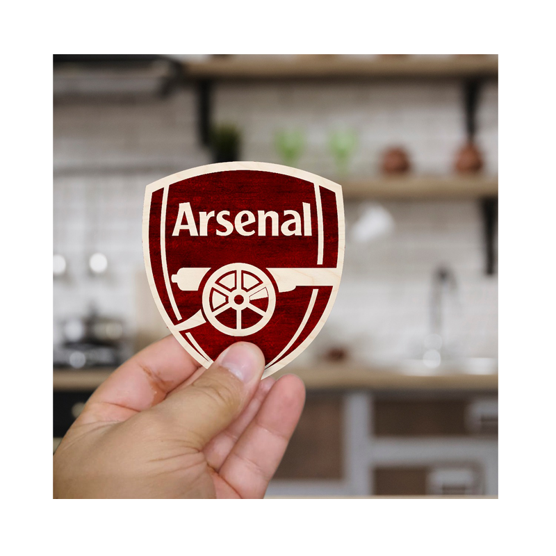 Arsenal Wooden Fridge Magnet - www.entertainmentstore.in