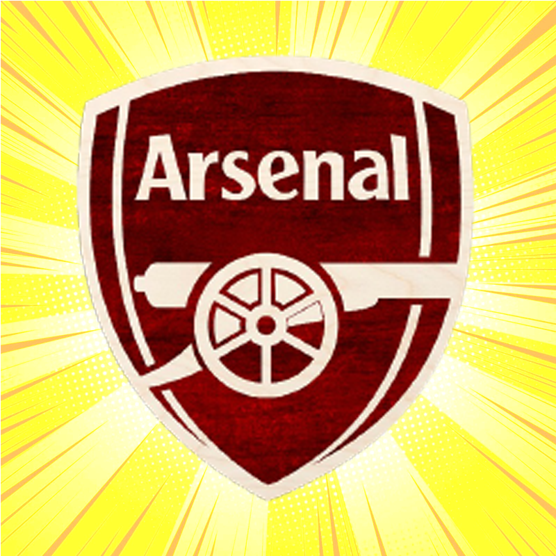 Arsenal Wooden Fridge Magnet - www.entertainmentstore.in