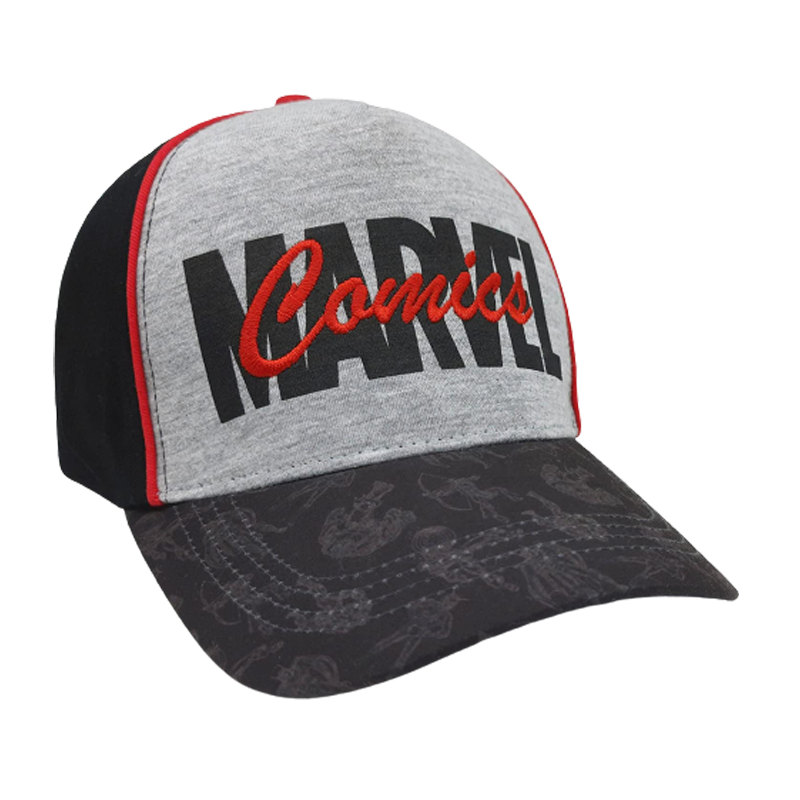 Marvel Comics 1276 Black Grey Cap - www.entertainmentstore.in