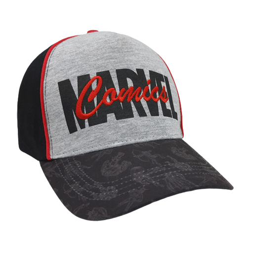 Marvel Comics 1276 Black Grey Cap - www.entertainmentstore.in