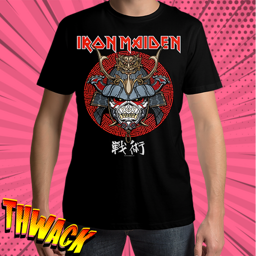 Iron Maiden Senjutsu Life Snake Black Mens T Shirt - www.entertainmentstore.in