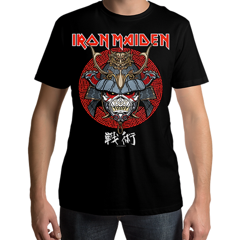 Iron Maiden Senjutsu Life Snake Black Mens T Shirt - www.entertainmentstore.in