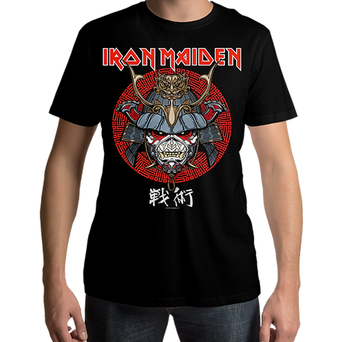 Iron Maiden Senjutsu Life Snake Black Mens T Shirt - www.entertainmentstore.in