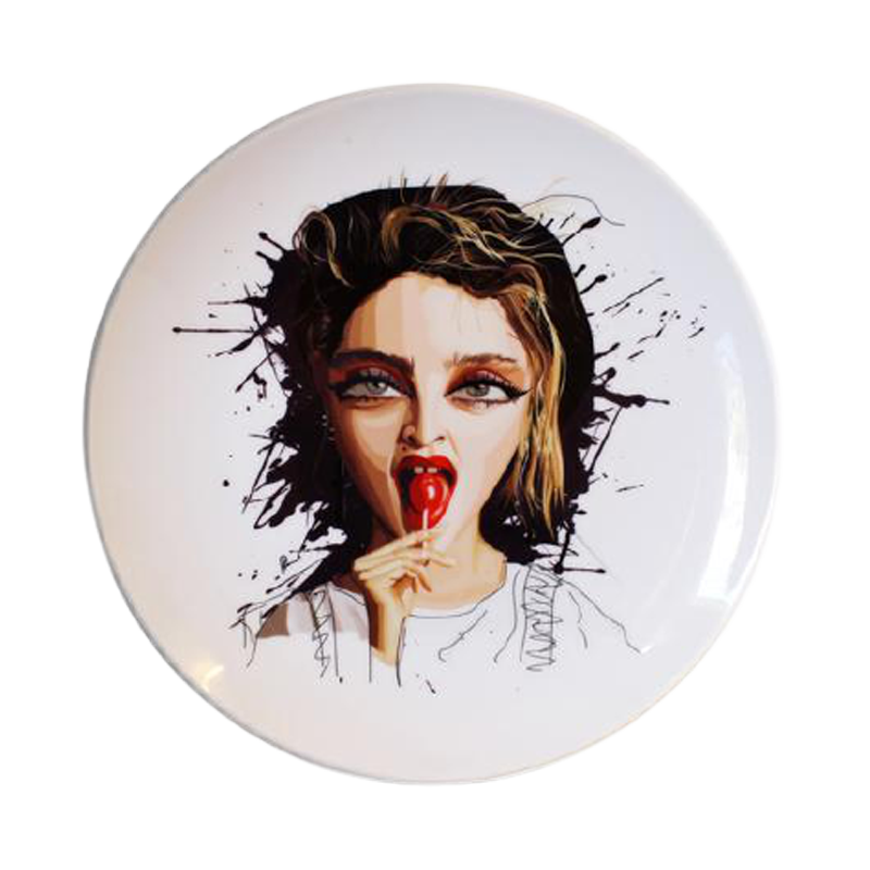 Madonna Material Girl Decor Plate - www.entertainmentstore.in