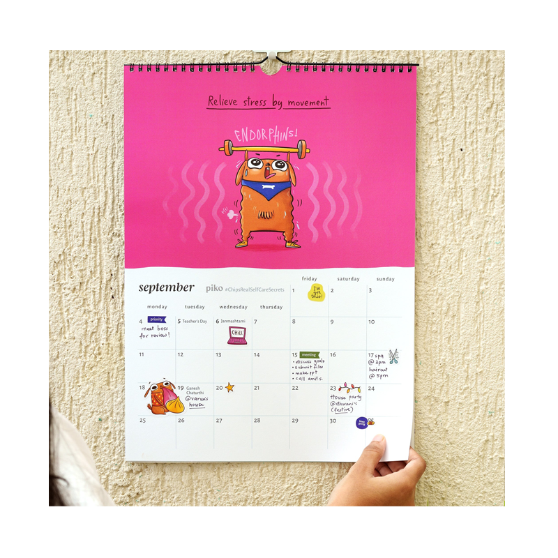 Chips Real Self Care Secrets Appointment Wall Calendar 2023 - www.entertainmentstore.in