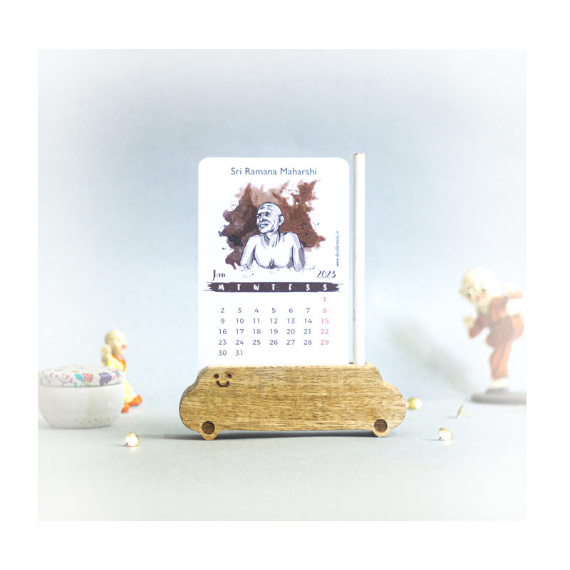 Sri Ramana Maharshi Tabletop Calendar 2023 - www.entertainmentstore.in