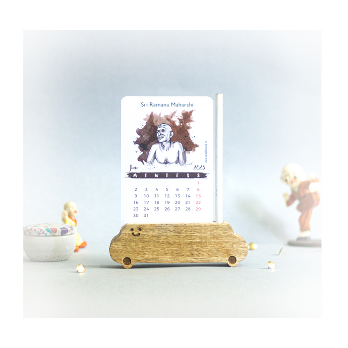 Sri Ramana Maharshi Tabletop Calendar 2023 - www.entertainmentstore.in