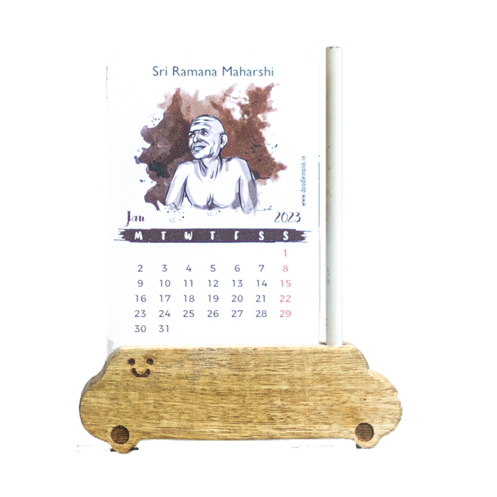 Sri Ramana Maharshi Tabletop Calendar 2023 - www.entertainmentstore.in