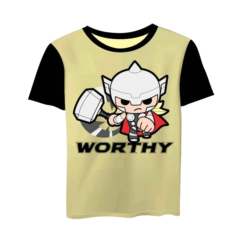 Thor Worthy Yellow Kids T Shirt - www.entertainmentstore.in