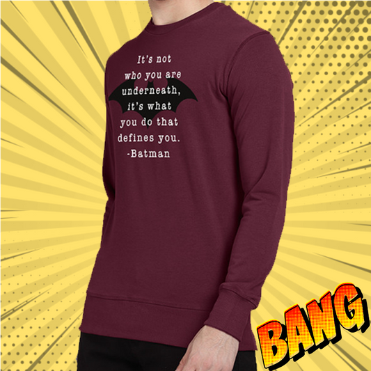 Batman (2377) Bloodstone Red Sweatshirt - www.entertainmentstore.in