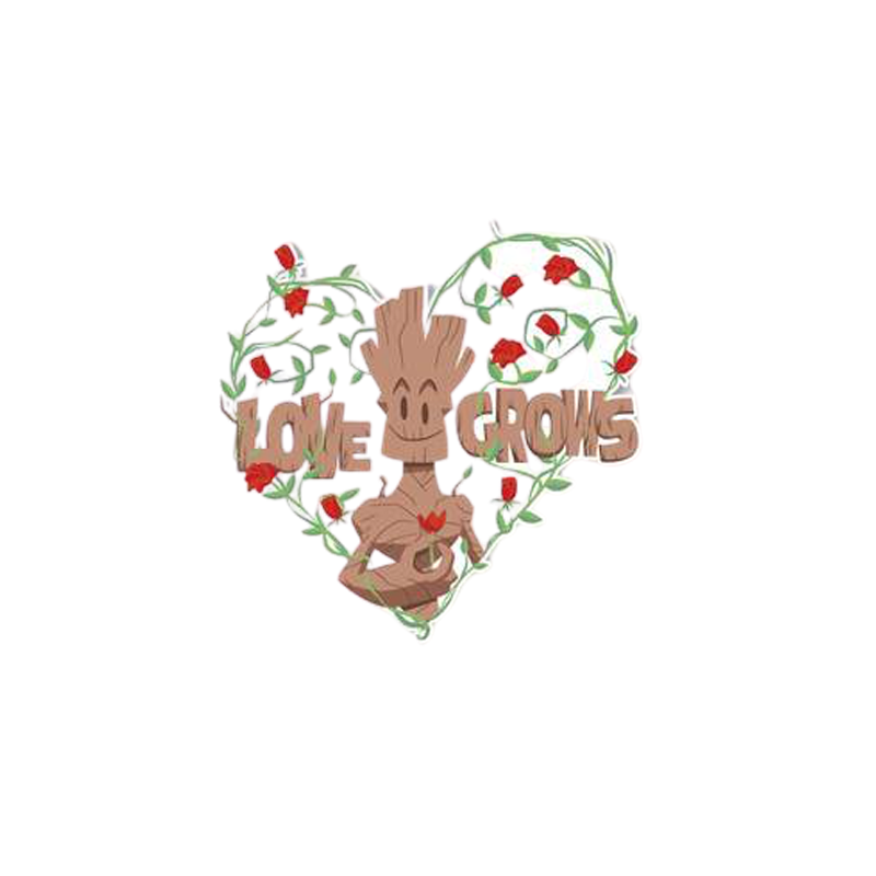 Groot Love Grows Sticker - www.entertainmentstore.in