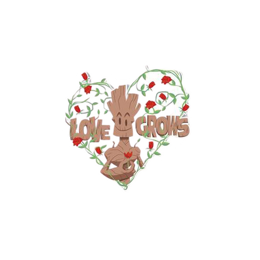 Groot Love Grows Sticker - www.entertainmentstore.in