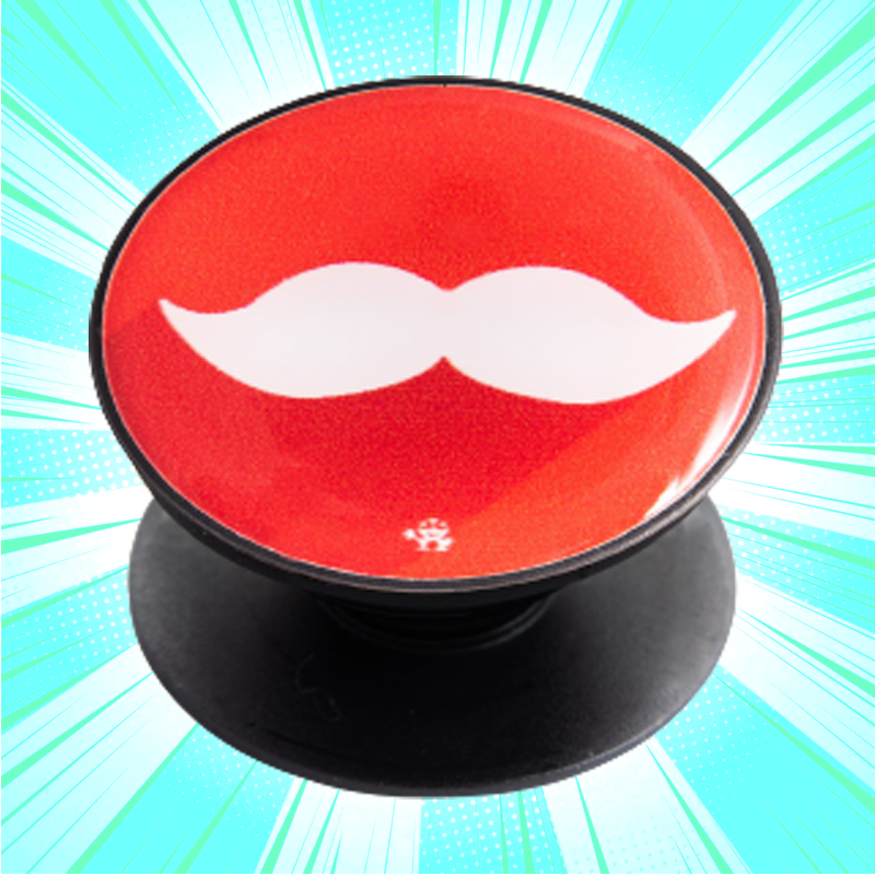 Stash In The Moustache! Mobile Gripper - www.entertainmentstore.in