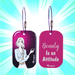 Beauty With Brains Bag Tags - www.entertainmentstore.in