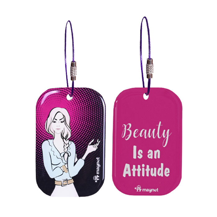 Beauty with Brains Bag Tags - www.entertainmentstore.in