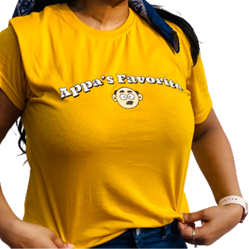 Appas Favorite Yellow T Shirt - www.entertainmentstore.in