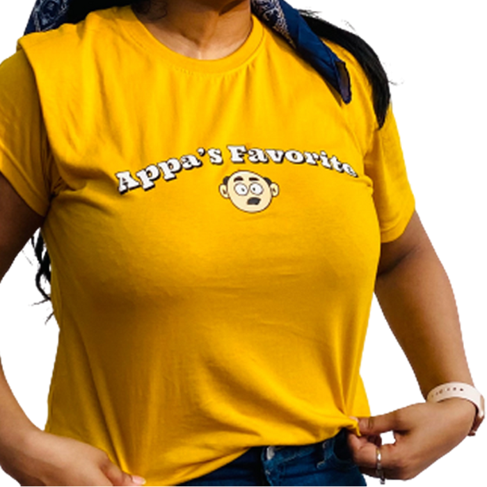Appas Favorite Yellow T Shirt - www.entertainmentstore.in