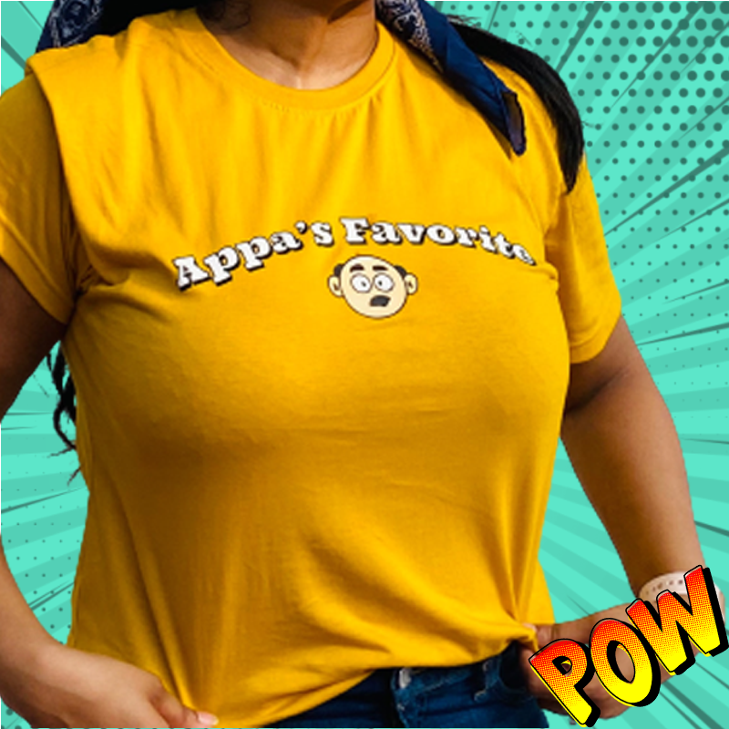 Appas Favorite Yellow T Shirt - www.entertainmentstore.in