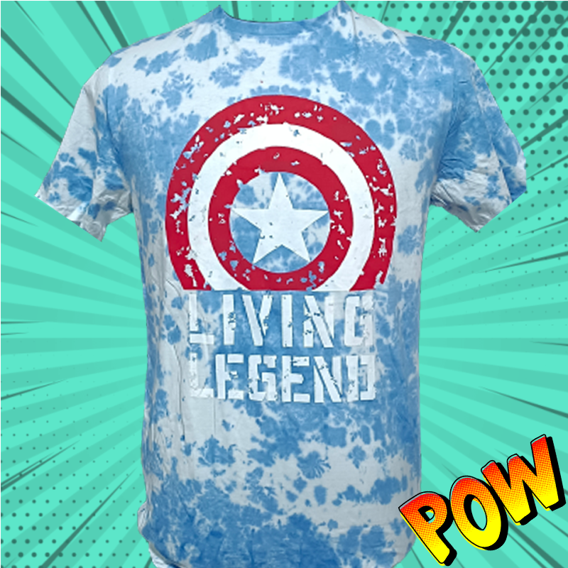 Captain America Living Legend Blue T Shirt - www.entertainmentstore.in