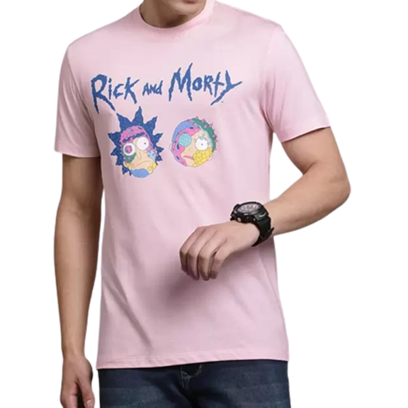 Rick And Morty 1289 Pale Lilac Mens T Shirt - www.entertainmentstore.in