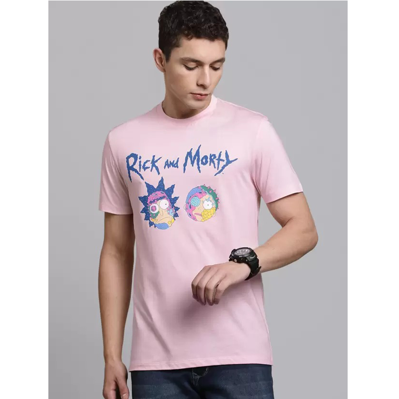 Rick And Morty 1289 Pale Lilac Mens T Shirt - www.entertainmentstore.in