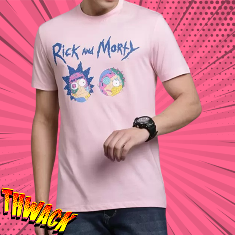 Rick And Morty 1289 Pale Lilac Mens T Shirt - www.entertainmentstore.in