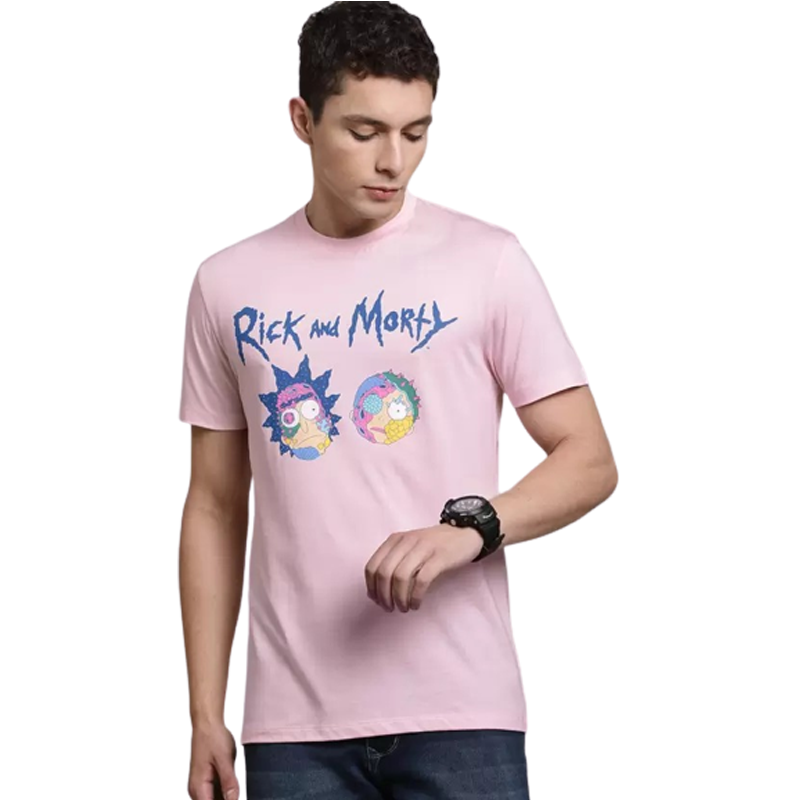 Rick And Morty 1289 Pale Lilac Mens T Shirt - www.entertainmentstore.in