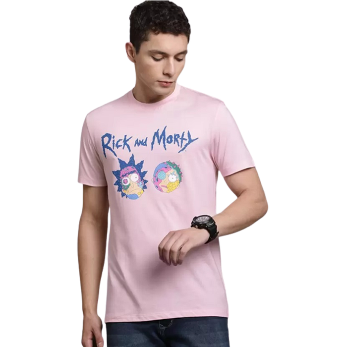 Rick And Morty 1289 Pale Lilac Mens T Shirt - www.entertainmentstore.in