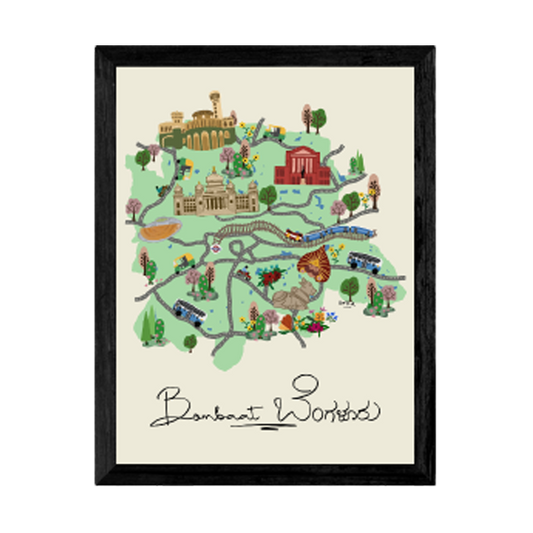 Bengaluru Map Frame - www.entertainmentstore.in