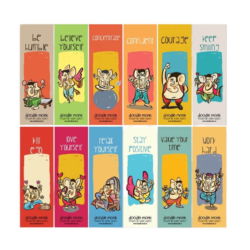 Sucess Mantra Ganesha Bookmarks Set (Pack of 12) - www.entertainmentstore.in