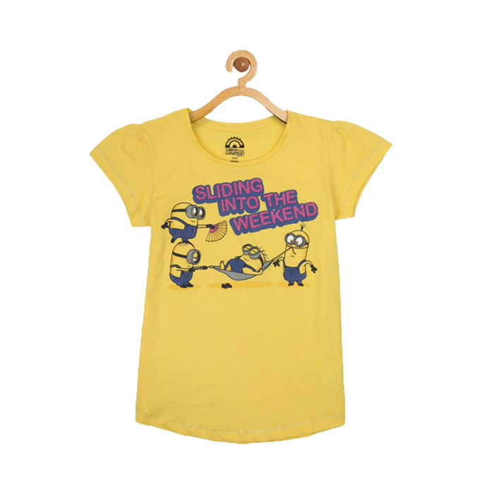 Minions 2 (5046) Yellow Kids T Shirt - www.entertainmentstore.in