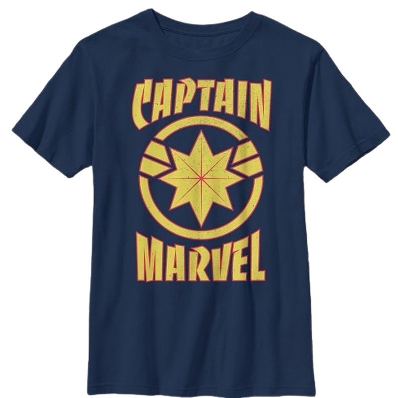 Captain Marvel Blue Kids T Shirt - www.entertainmentstore.in