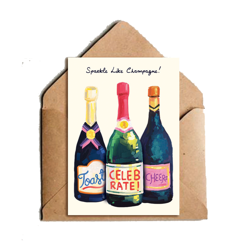 Sparkle Like Champagne! Greeting Card - www.entertainmentstore.in