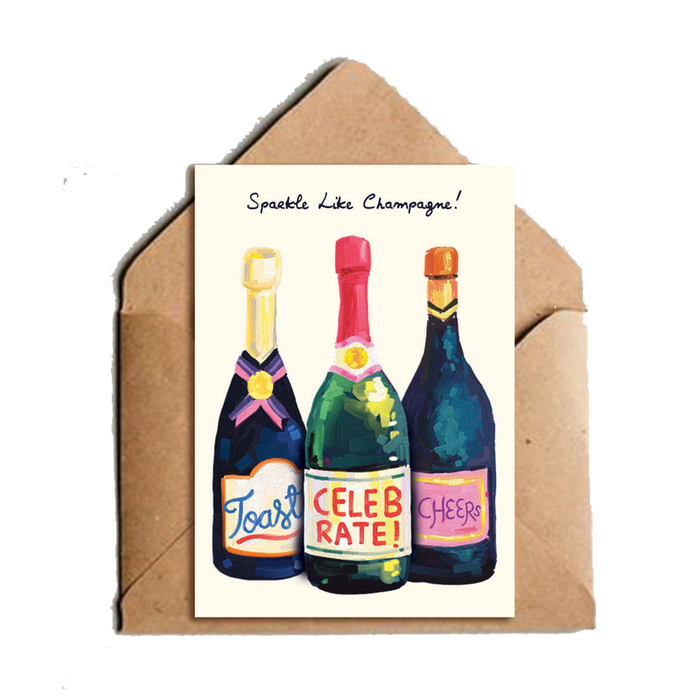 Sparkle Like Champagne! Greeting Card - www.entertainmentstore.in