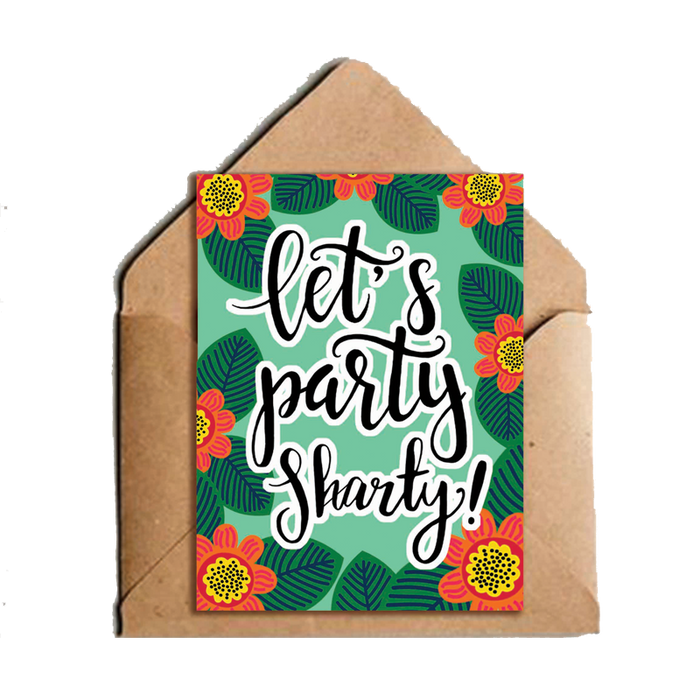 Lets Party Sharty Greeting Card - www.entertainmentstore.in