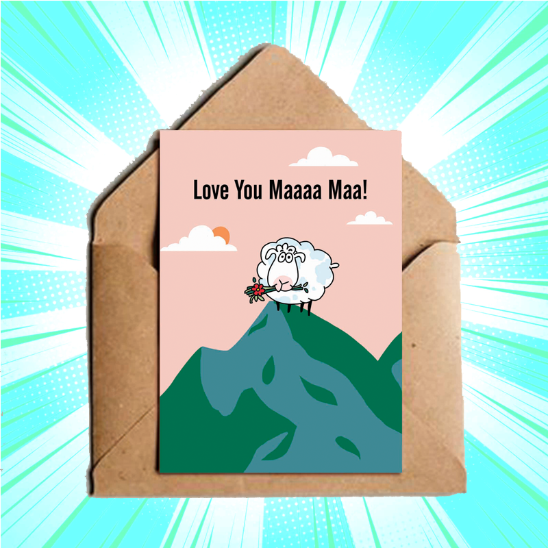 Love You Maaaa Maa Greeting Card - www.entertainmentstore.in