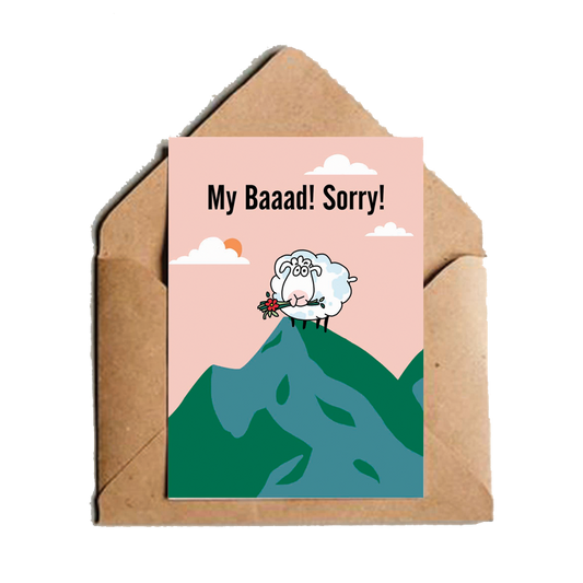 My Baaad Sorry Greeting Card - www.entertainmentstore.in