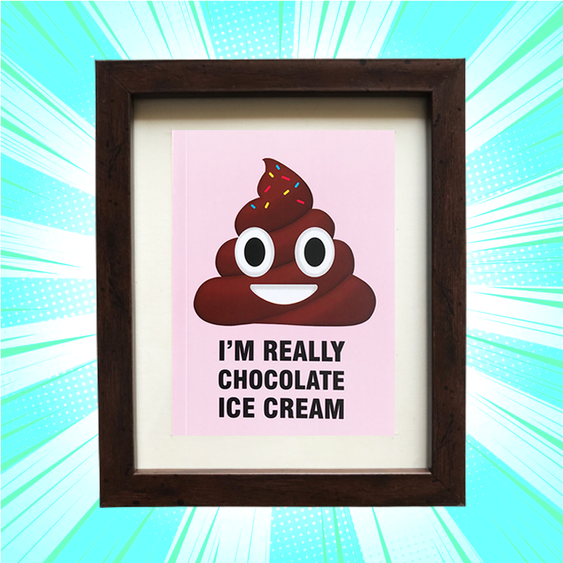 I Am Really Chocolate Ice Cream Box Frame - www.entertainmentstore.in