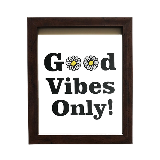 Good Vibes Only Box Frame - www.entertainmentstore.in