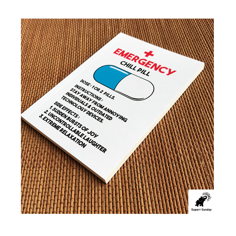 Emergency Chill Pill Notebook - www.entertainmentstore.in