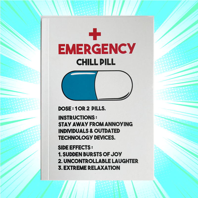 Emergency Chill Pill Notebook - www.entertainmentstore.in