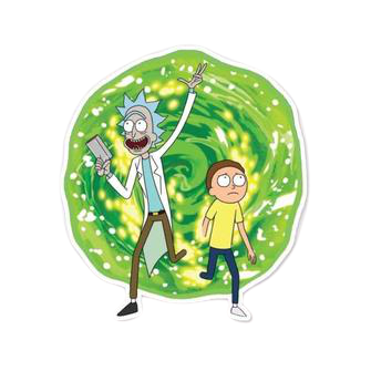 Rick And Morty Ricksy Business Sticker - www.entertainmentstore.in