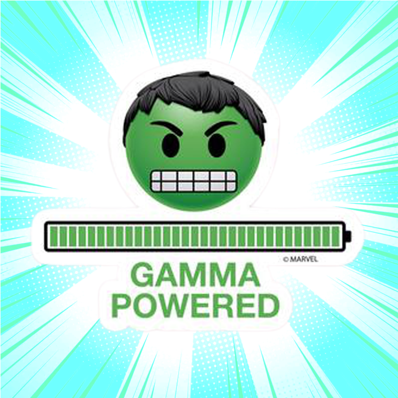 Hulk Gamma Powered Marvel Sticker - www.entertainmentstore.in