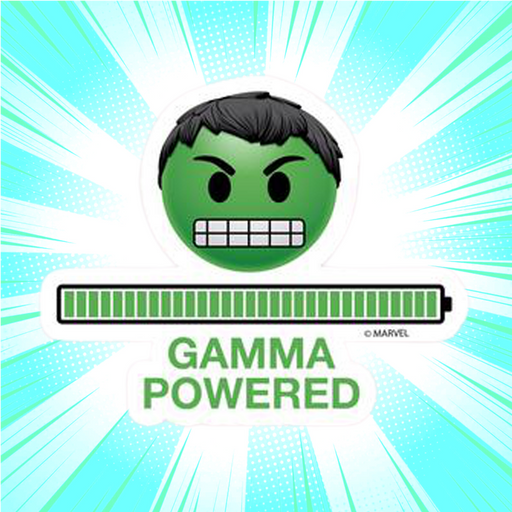 Hulk Gamma Powered Marvel Sticker - www.entertainmentstore.in