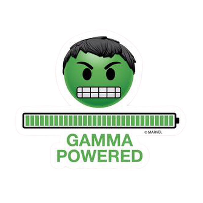 Hulk Gamma Powered Marvel Sticker - www.entertainmentstore.in